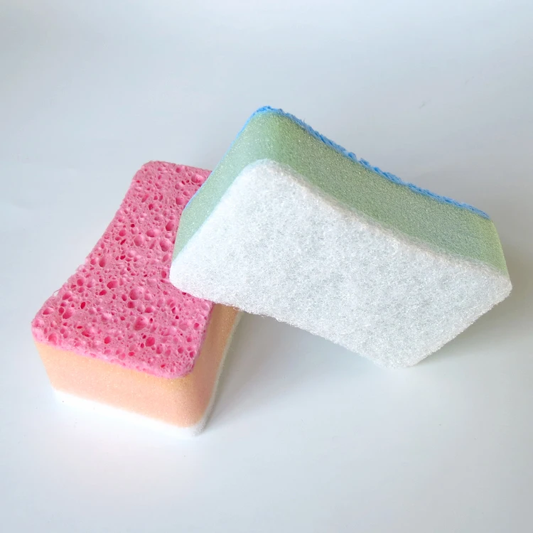 Three Layer Sponge Material Composite Disposable Kitchen Cleaning