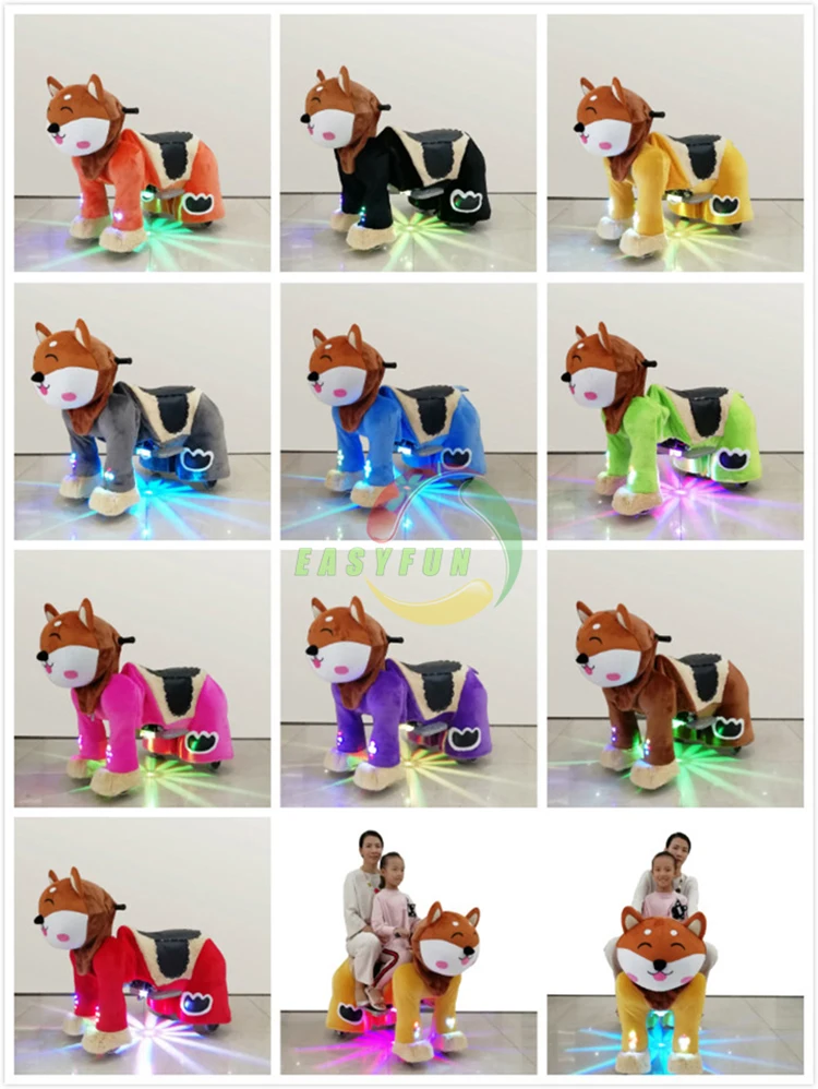 Hot Sale Shopping Mall Stuffed Electric Animal Ride Kids Riding Plush