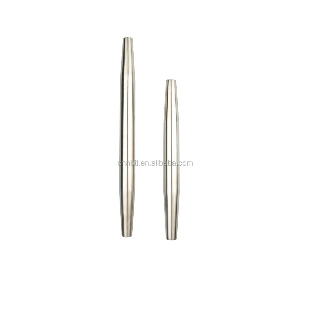 
18/8 Stainless Steel French Rolling Pin, Metal Rolling Pin food grade 