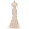 MFD127 New Arrival Ivory Lace Appliques Crystal Sweetheart Wedding Party Gowns Mother of the Bride Evening Gown