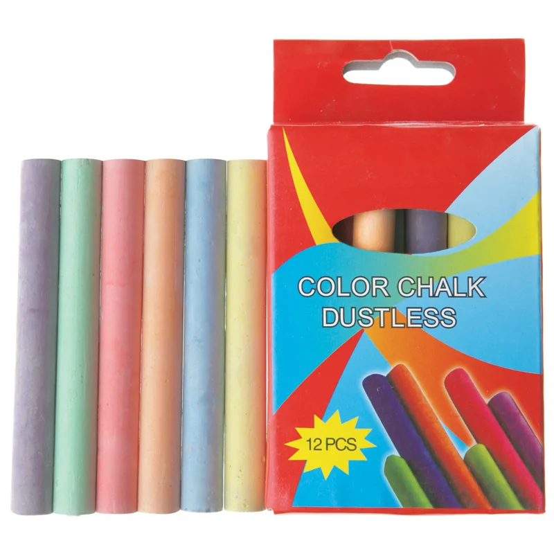 
20 pcs dustless color chalk blackboard chalk with high quality and competitive price for school 