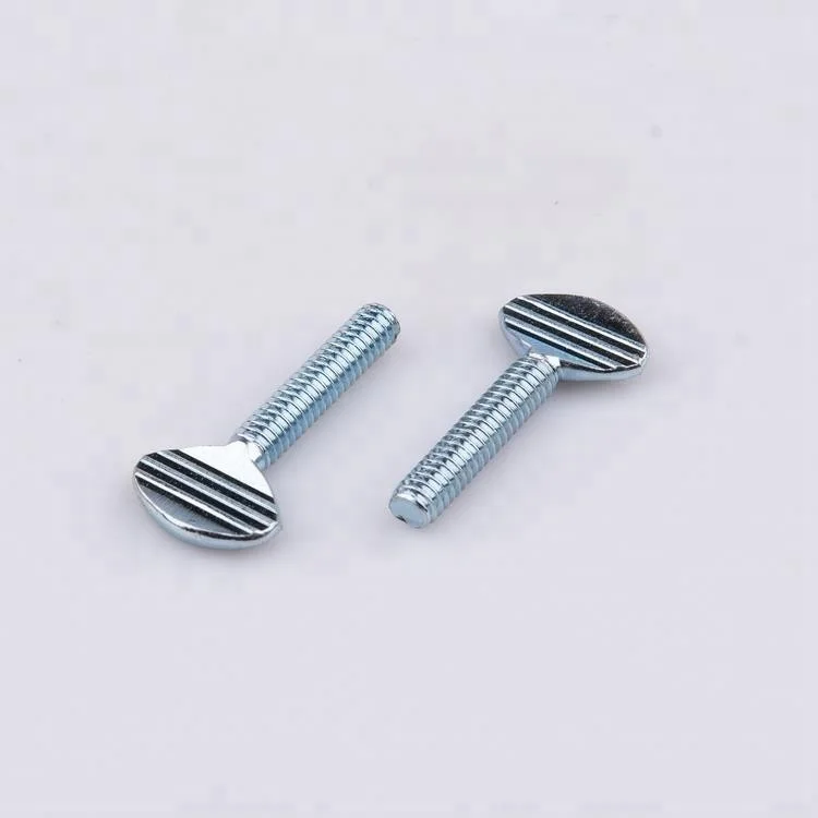 
Customized Screws SS304 Stainless Steel Round Head Regular Thumb Screw 