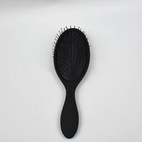 

Hot sale hairbrush material plastic eco friendly hairbrush six colors private label oval wet massage hair brush