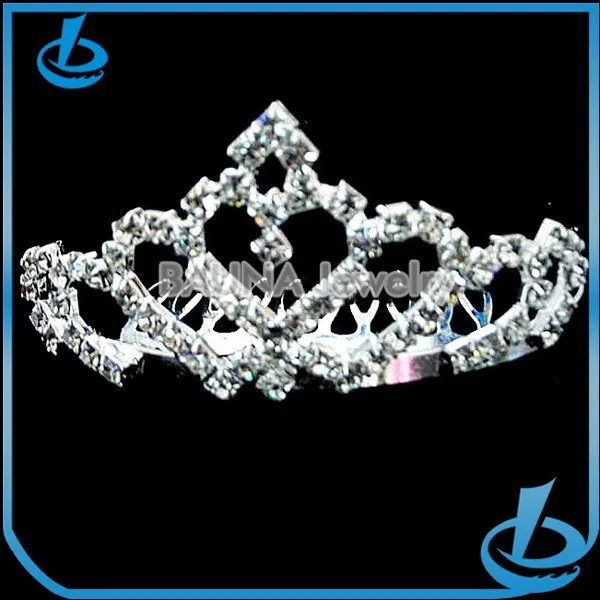 Desain fashion wanita perhiasan mahkota berlian imitasi 