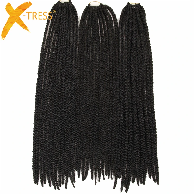 

Wholesale Box Braid Hair Crochet Hair Extensions 24 inches Long Dark Brown #2 12 Strands Senegalese Twist Crochet Braiding Hair