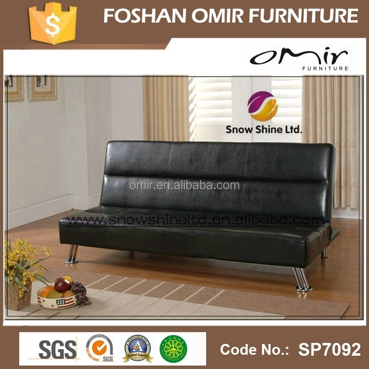 Iowa Black Faux Leather Click Clack Clic Clac Sofa Bed Futon View Beds Snow Shine Product Details From Foshan Omir Furniture Co Ltd On
