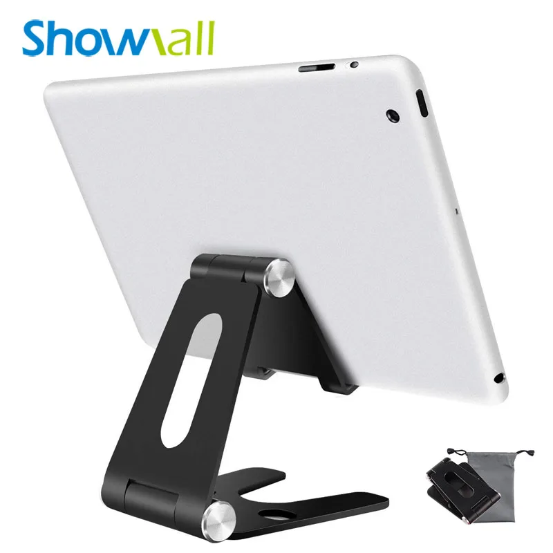 

Portable folding adjustable smartphone tablet holder table metal stand 270-degree rotation aluminum, Silver/gold/rose-gold/red/black/other