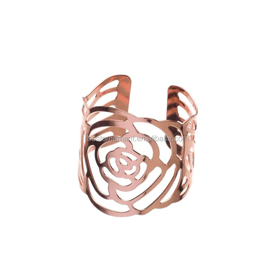 Bulk Rose Gold Metal Napkin Ring Holders For Wedding Buy Rose Gold