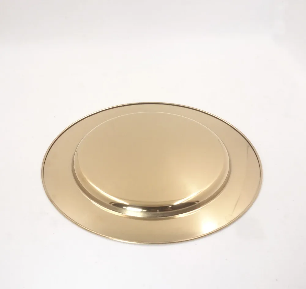 wholesale metal charger plate sliver / gold charger plates for