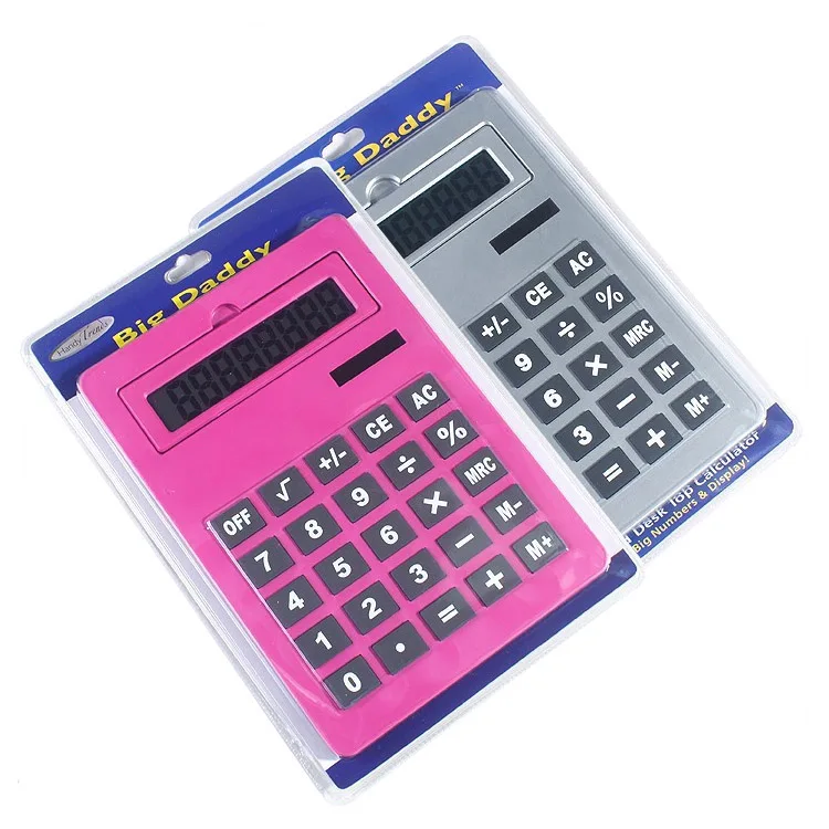 Hot Sale Big Size 8 Digit Solar Desktop Calculator A4 Size