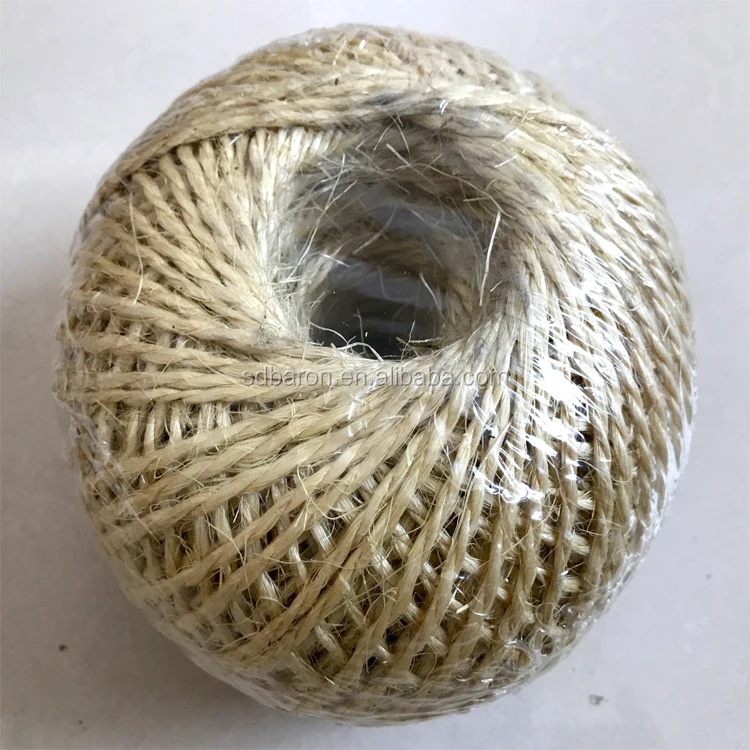 Factory Wholesale Packaging Sisal Rope 100m/roll Colored Sisal Twine