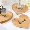 Eco friebdly Water pine wooden heat-insulated cork cup mat