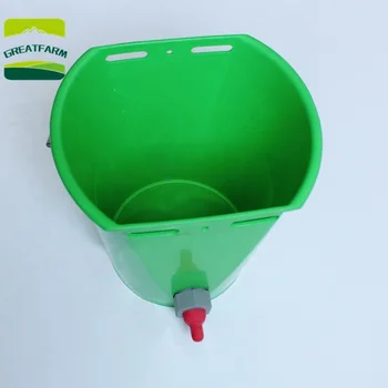 8l Animal Plastic Sheep Cattle Feeding Bucket With Teats Lamb Calf