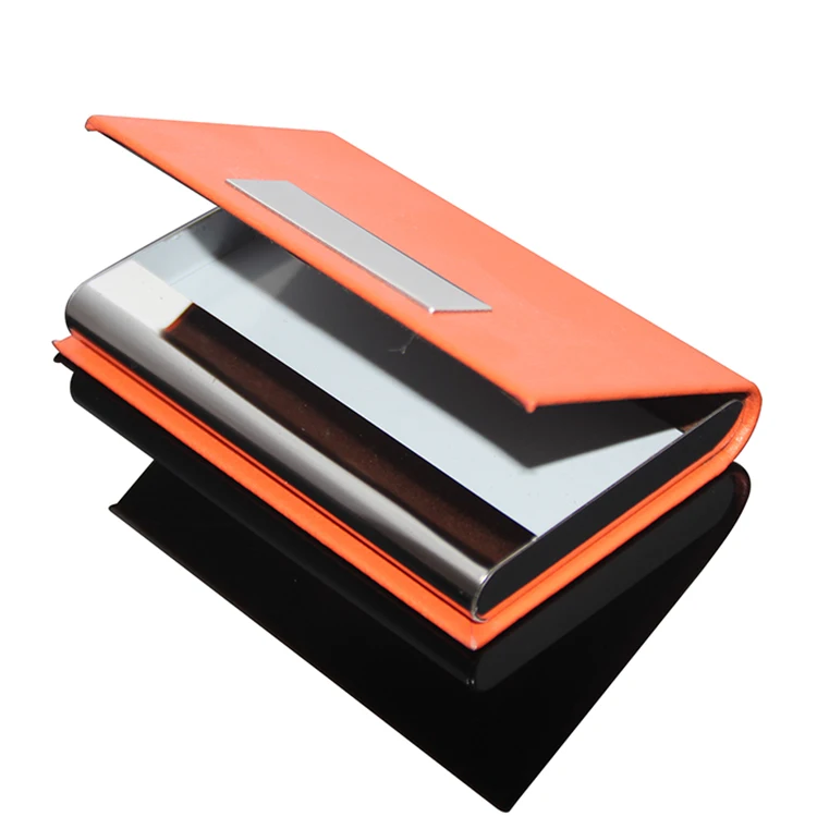 Name Card Holder Cow Leather Credit Cardcase Holders Business