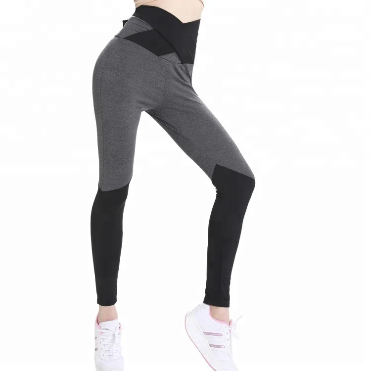 

Breathable material gym yoga pants hot sell women leggings fitness, Black