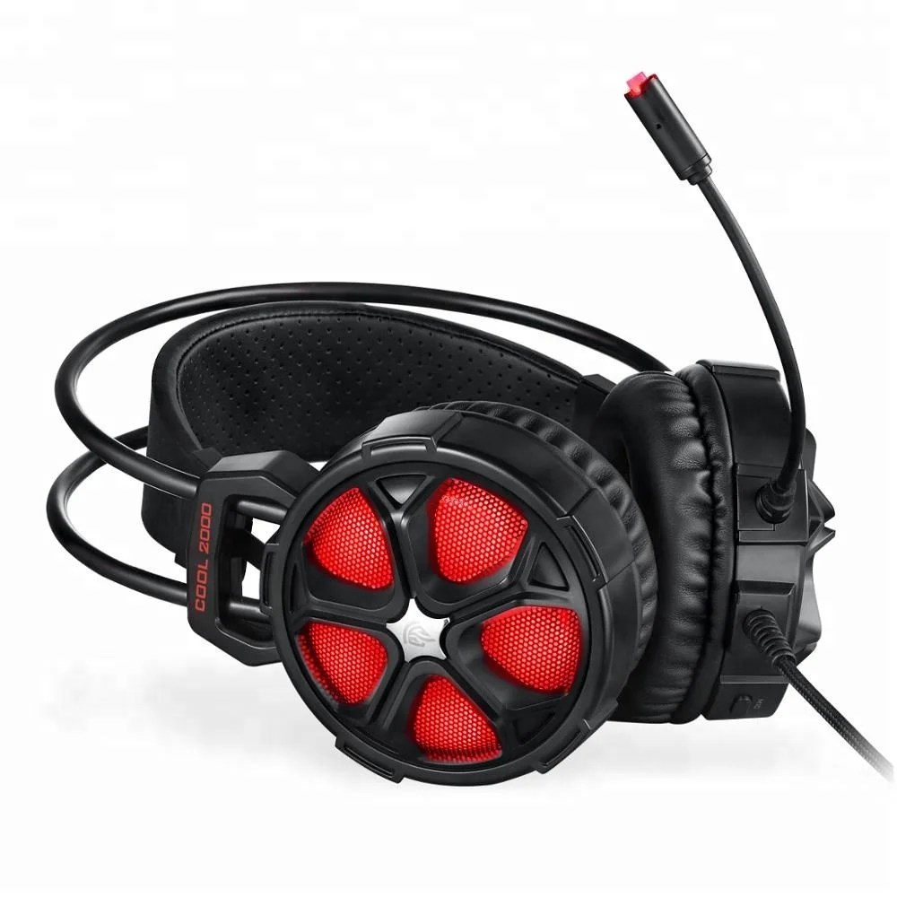 

EasySMX COOL 2000 used laptop wired Over-Ear stereo gaming headset for ps4, Black-blue / red / orange and camouflage