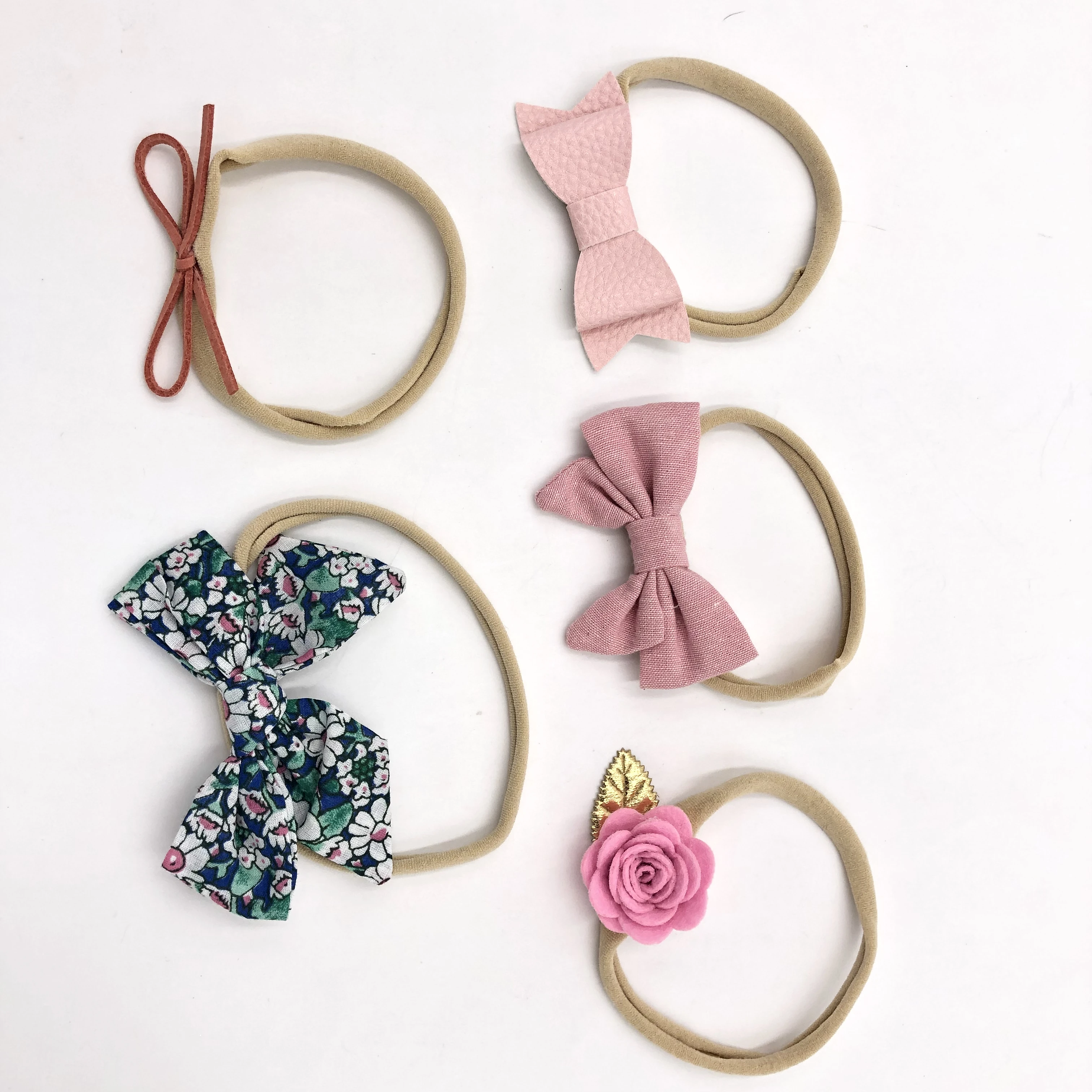 
Bulk sale best quality nylon fabric custom baby girl headbands 