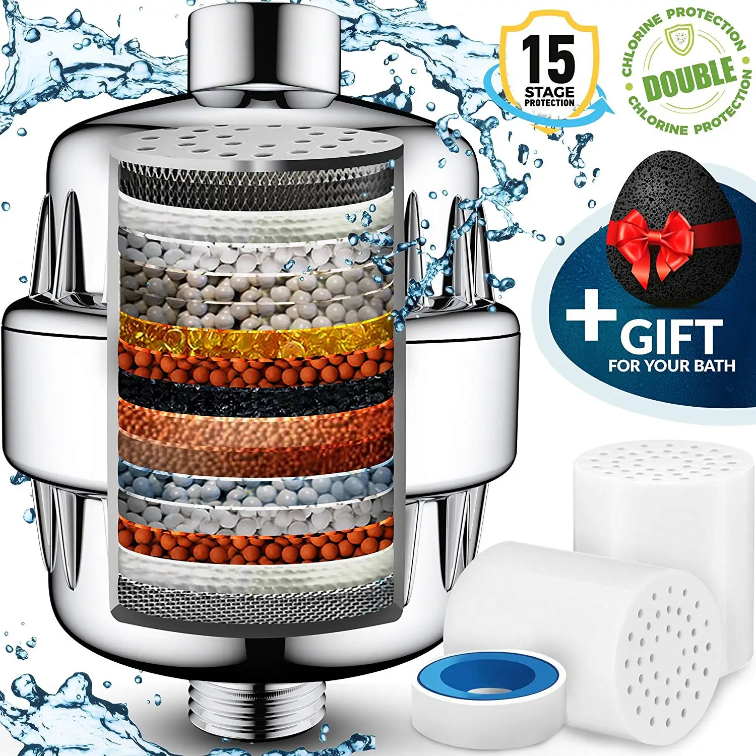 shower filter for well water