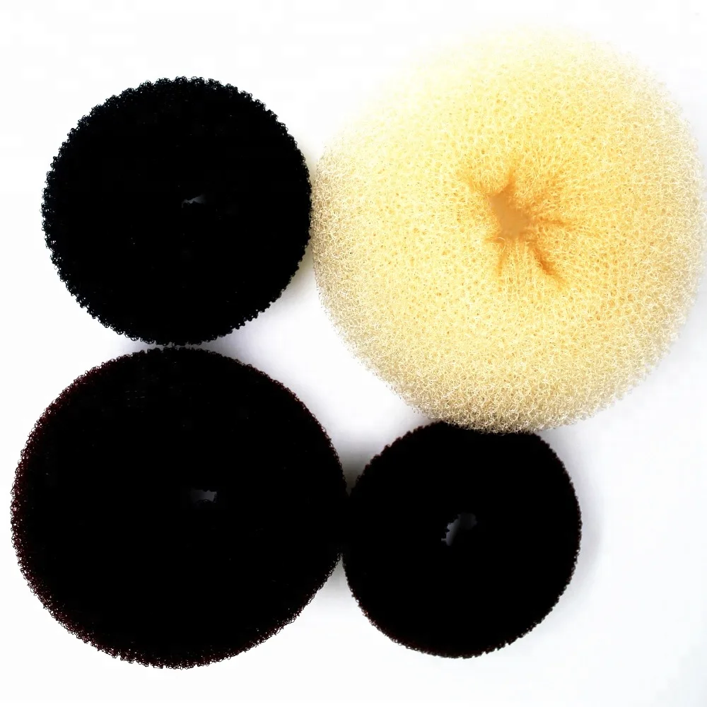 

big size 20cm dia 100g factory wholesale fashion donut hair accessories hair bun donut, Black,brown,blonde