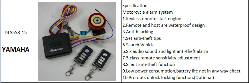 Numero Del Articulo M558 3 Alarmas Para Motos Moto De La Motocicleta Scooter Anti Robo Sistema De Alarma De Seguridad Buy Alarma Para Motos Sistema De Alarma De Motocicleta Unidireccional Alarma De Motocicleta Product On