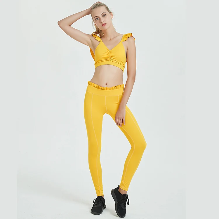 yellow gym leggings