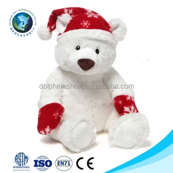 white christmas teddy bear