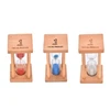 Unique Wedding Desktop Clock 1minutes/10minutes Colorful Sandglass Sand Clock Timers wooden mini hourglass