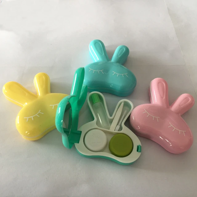 

Cute Rabbit anime Contact lens case Fancy look contact lens box with wholesale price A-856