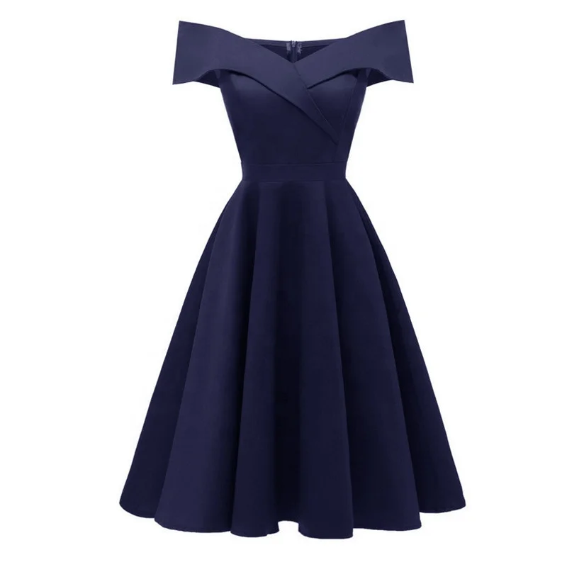 

Elegant Women Dresses Off Shoulder Sexy Party A-Line Satin Dresses Women