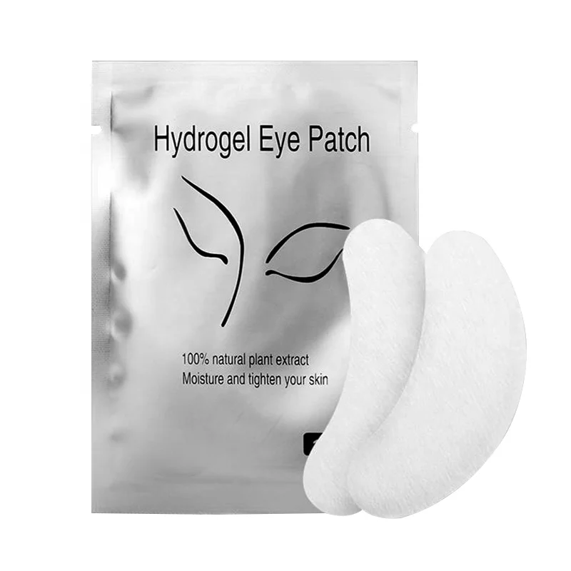 

D 1 Pair Lint Free Disposable Non Woven Under Eye Lashes Gel Pad Adhesive Eyelash Extension Eye Patches PMU Supplies, White