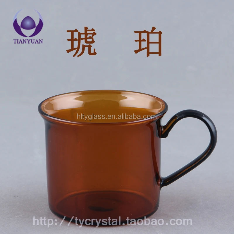 
Wholesale High Quality Colored Borosilicate glass coffee cup 