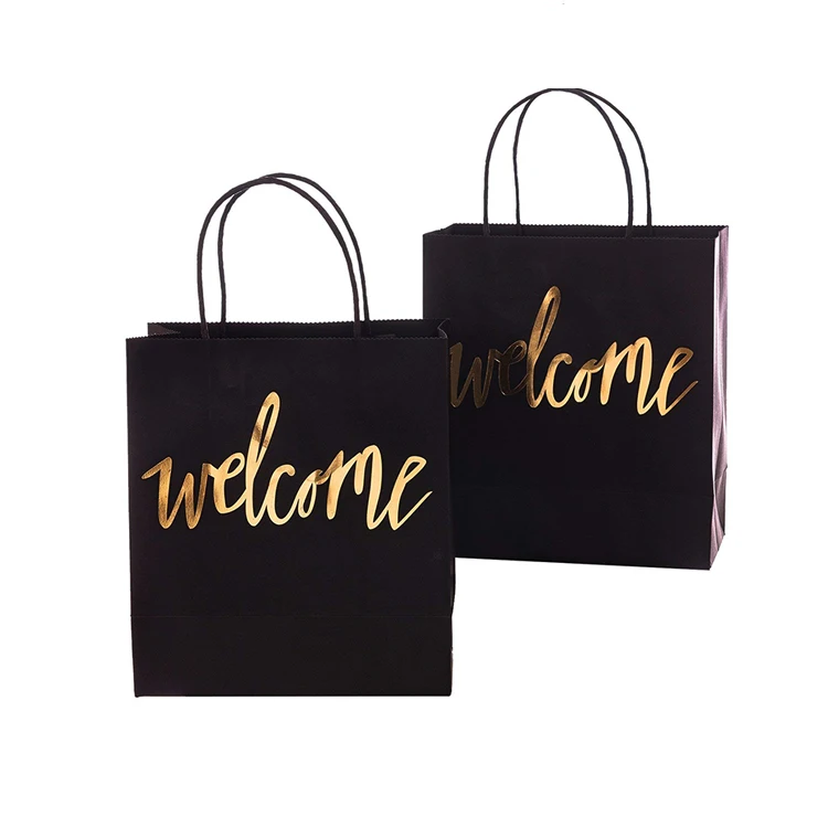 black and gold goodie bags