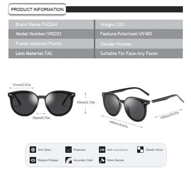 2019 Star design UV400 Polarized Women Men Unisex V GM Brand Cat3 Sunglasses