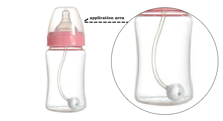 baby bottle with tube