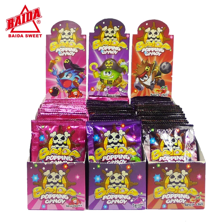 fruit flavor popping candy