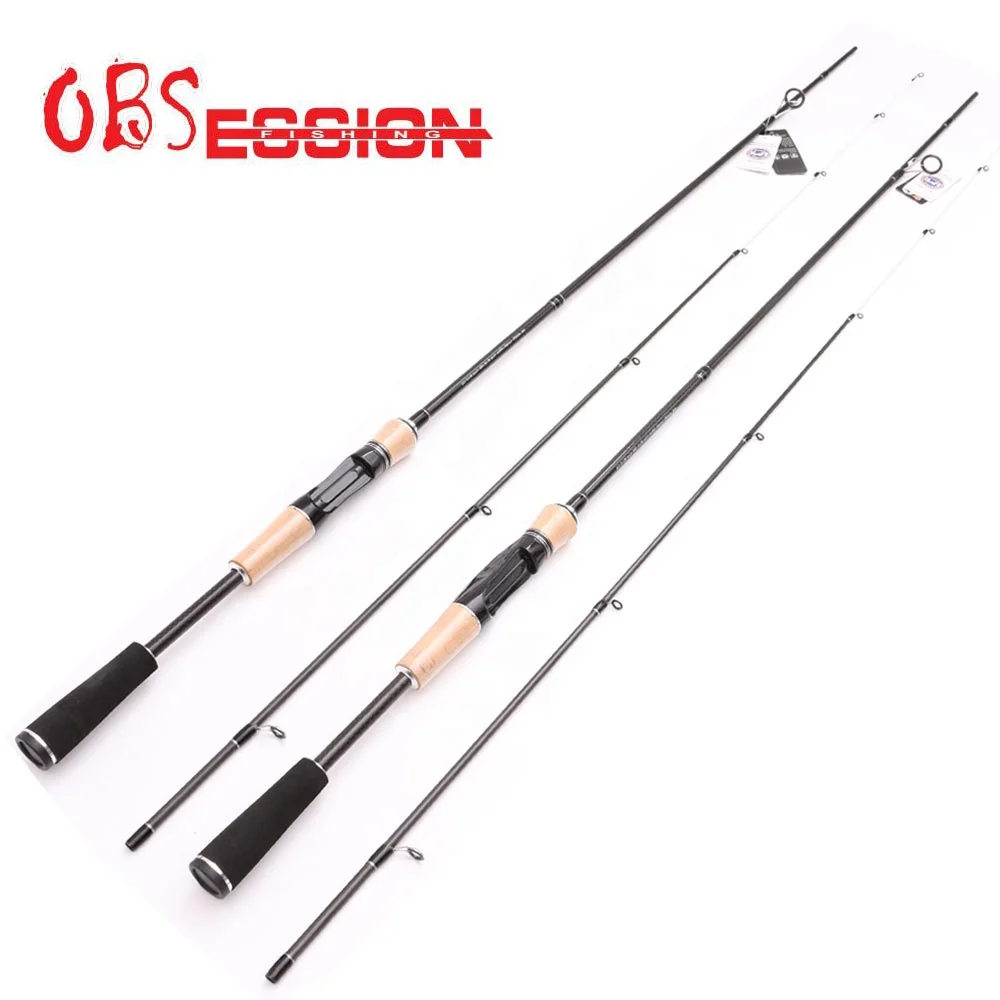 

OBSESSION Small Game Carbon Fishing Rod 1.98m 6'6 Light Action Spin Cast FUJI Components Fishing Rod In Stock