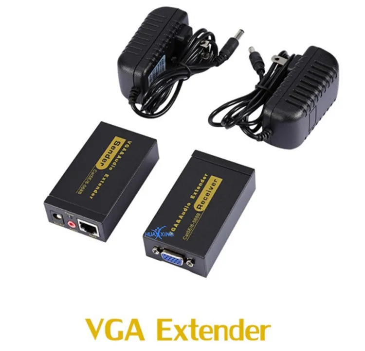 good quality VGA extender 60m 100m via single CAT 5e/6 by rj45 VGA extender 120m over tcp/ip
