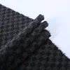 Winter stock textiles square terry cloth checkerboard overcoat fabric made in china