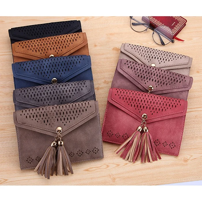 

Hollow Phone Purse Vintage Crossbody Bag Tassel, 8 colors as picture