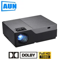 

AUN Full HD Projector M18, 1920x1080P Native Resolution. 300 inch Larger Screen for Home Theater, office. VGA, USB