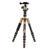 K&F Concept TM2235 DSLR colourful orange yellow Camera Aluminum Travel Tripod with Ball Head Quick Release Plate