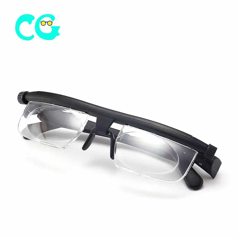

2019 Adjustable Focus Magnifying Eyeglasses -6Dto+3D fold Diopters Variable Lens Correction Glasses Adjustable Reading Glasses, Custom colors