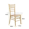Popular wood Cambered chair back design event chiavari chair