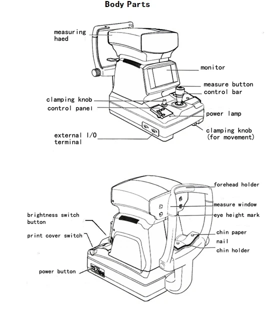 HOT EXW Price KR-8900 auto Refractometer keratometer auto refractor refractometer For Sale