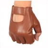 Thin leather gloves male half outdoor cycling sports fitness leather gloves
