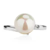 Rainbow Effect Pearl Sterling Silver Sales Promotion 3a Zircon Stone Finger Ring