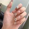 stock quantity super shiny nail gems rhinestone flat back crystal DIY square heart octagonal shape nail art decoration