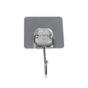 China manufacture bathroom plastic hanger adhesive hook box packing with brush sticker towel hook