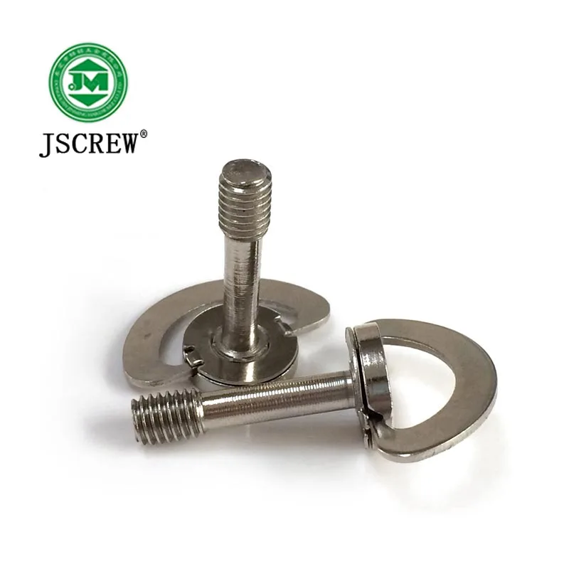 Stainless Steel Flat Hand Tighten Screws 6*35 With Pull D Ring Screw