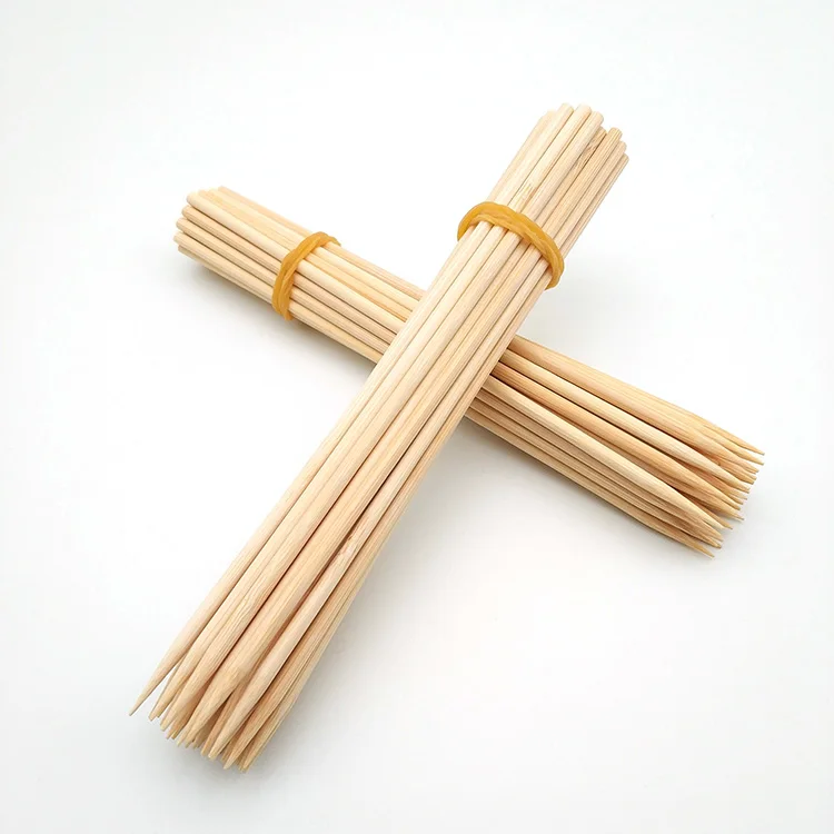 
Natural meat skewers bbq wholesale cheap price hot-sale Thin bamboo sticks 